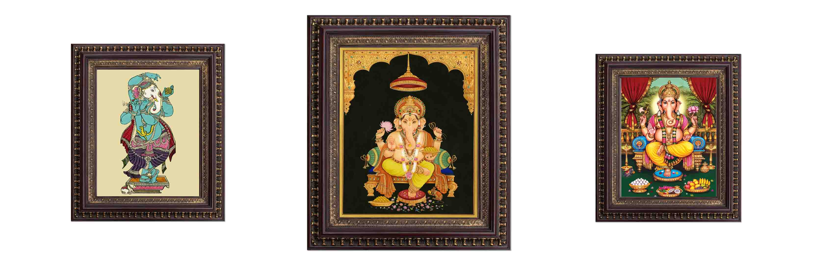 Framed Ganesha Painting | Framed Ganesha Picture