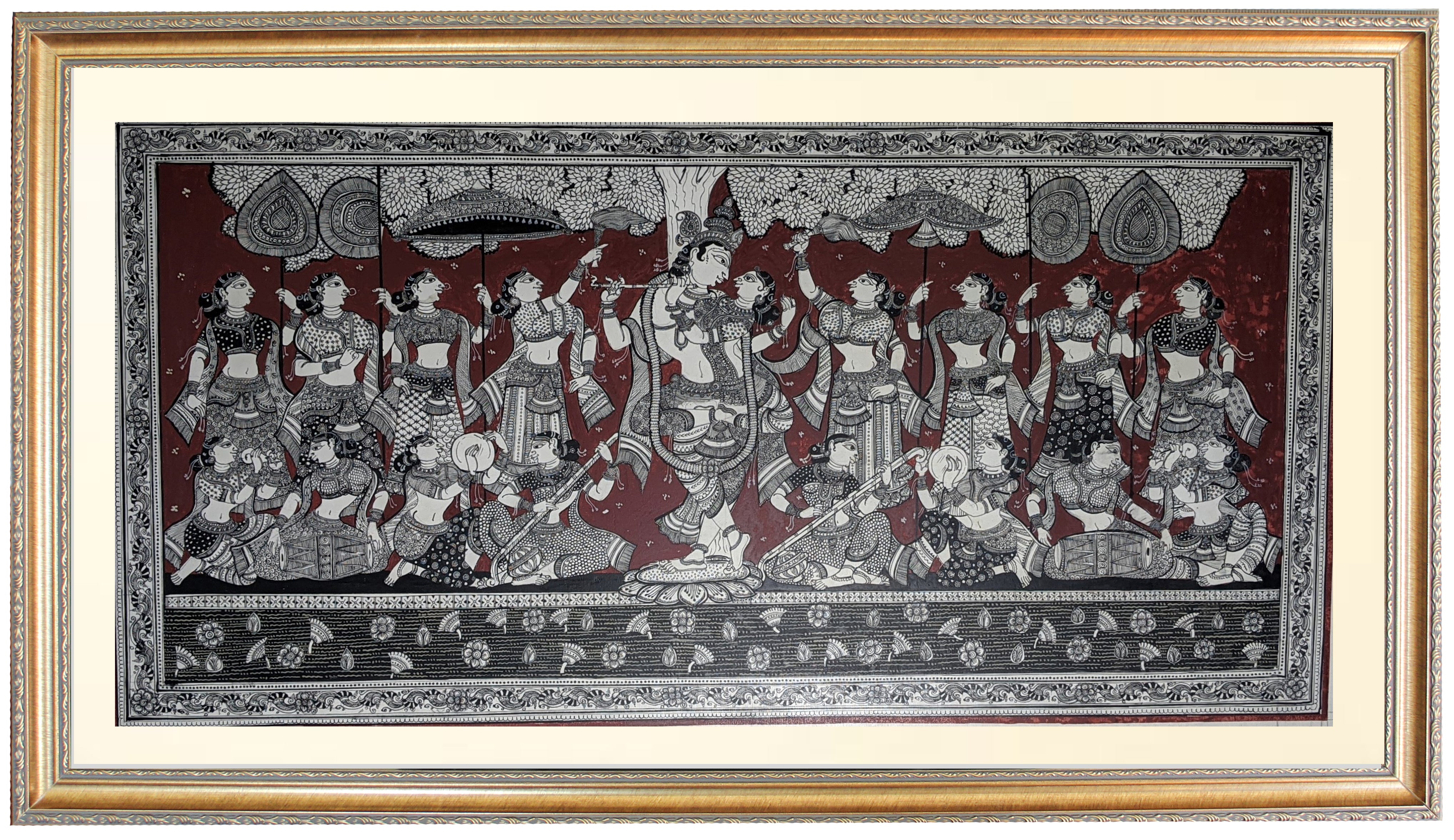 Framed Pattachitra Painting | Traditional Pattachitra Art | Patachitra Art on Silk Cloth