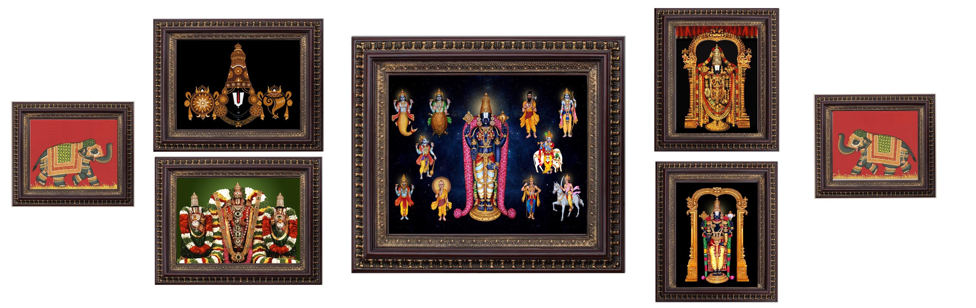 Devotional Picture in Authentic Wood Frame