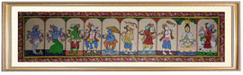 Dasavatharam Hand Painting in Patachitra Style (Style 2)
