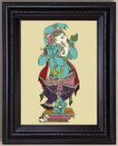 Dancing Ganesha Painting in Authentic Wood Frame-7
