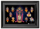 Dasavataram Painting in Authentic Wood Frame (Horizontal)-5