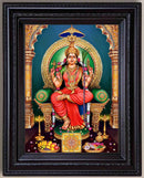 Goddess Lalitha Devi Painting in Authentic Wood Frame-1
