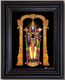 Lord Balaji with Tulsi Garland Painting in Authentic Wood Frame-7