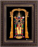 Lord Balaji with Tulsi Garland Painting in Authentic Wood Frame-1