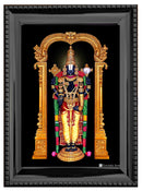 Lord Balaji with Tulsi Garland Painting in Authentic Wood Frame-6