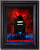 Lord Shiva Abstract Painting in Authentic Wood Frame-1