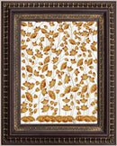 Lotus Flower Pichwai Painting White color Background in Authentic Wood Frame-1