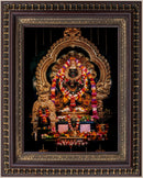 Mayapur Lord Narasimha Dev Painting in Authentic Wood Frame-1