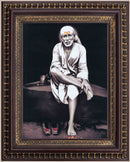 Shiridi Sai Baba Original Painting in Authentic Wood Frame-2