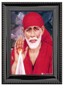 Shiridi Sai Baba Portrait in Authentic Wood Frame-3