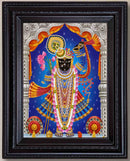 Lord Sreenathji Classic Painting in Authentic Wood Frame-3