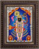 Lord Sreenathji Classic Painting in Authentic Wood Frame-1