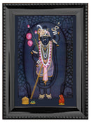 Lord Sreenathji Mangal Darshan Painting in Authentic Wood Frame-5