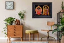 Sri Venkateswara Swamy and Padmavati Painting in Authentic Wood Frame-5