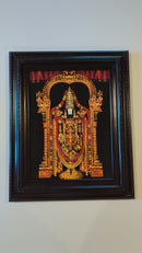 Lord Balaji in Golden Painting in Authentic Wood Frame-6
