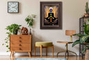 Seven Chakra Pose Painting in Authentic Wood Frame-4