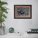 Three Elephants in Artistic Style Madhubani Paintings-2