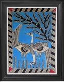 Two Cranes in Artistic Style Madhubani Paintings-1