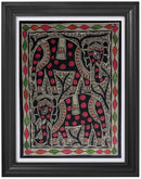 Two Elephants Madhubani Paintings-1