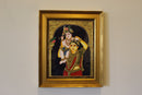 Yashoda Krsna (Krsna on mother yashoda shoulder) Tanjore Art in Wood Frame-3