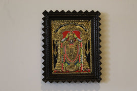 Lord Balaji Tanjore Art in Wood Frame