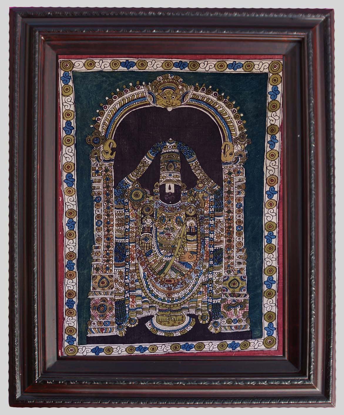 Lord Balaji Painting Style 2 in Kallamkari Art