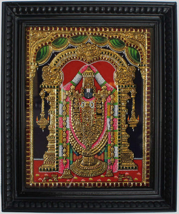 Lord Balaji Tanjore Art in Wood Frame - 0