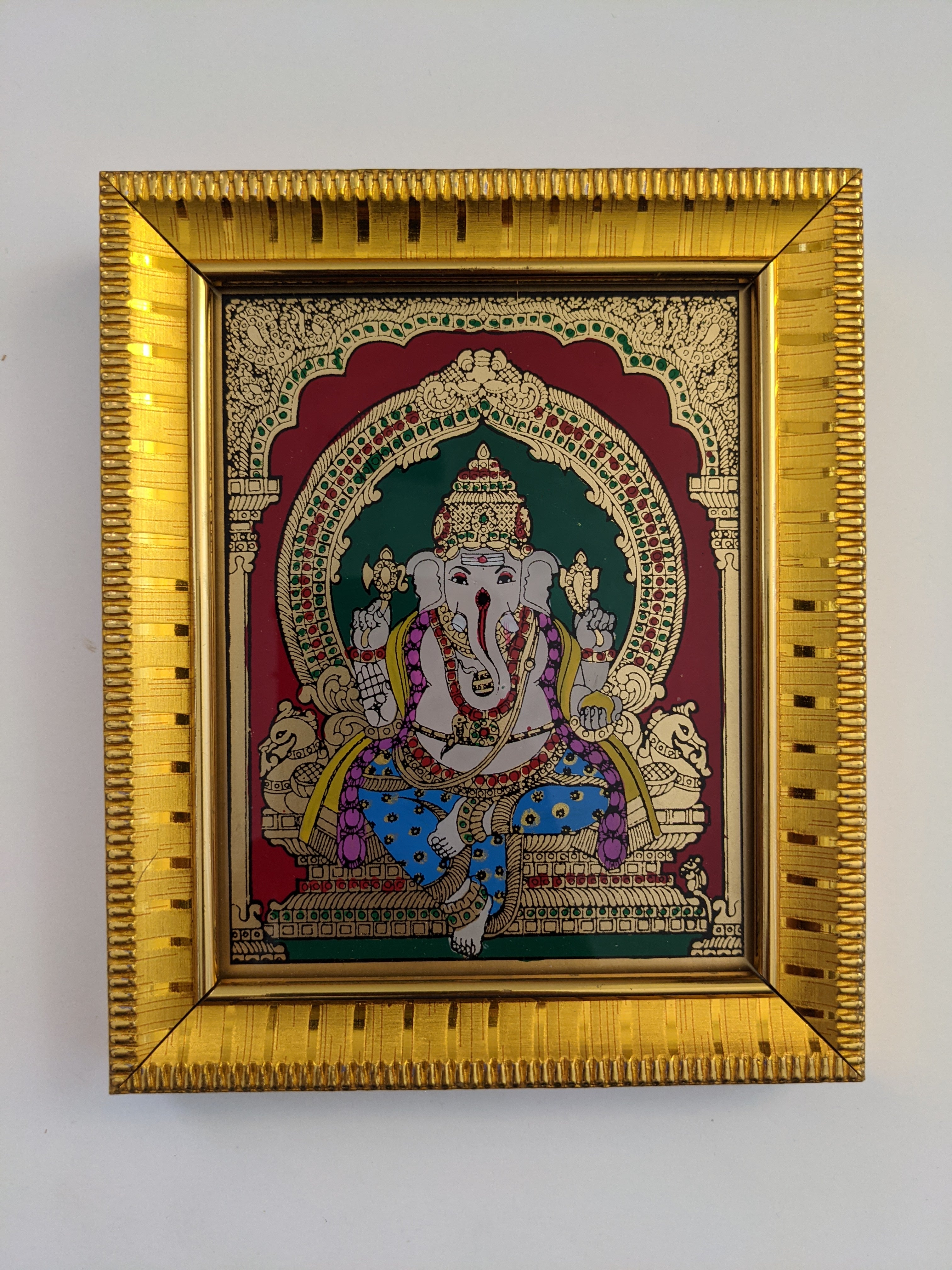 Ganesha Glass Painting return gift