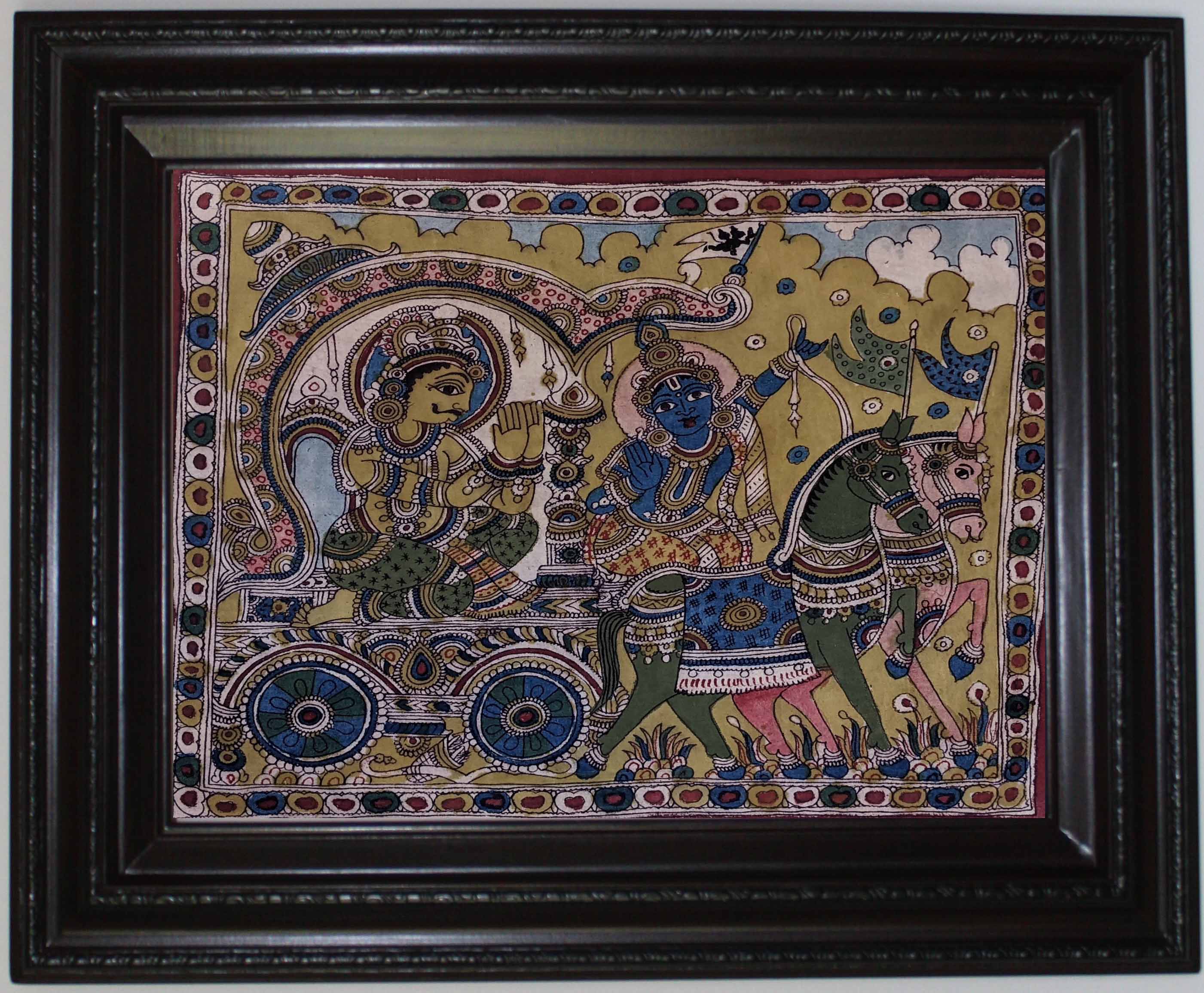 ParthaSaradhi Painting in Kallamkari