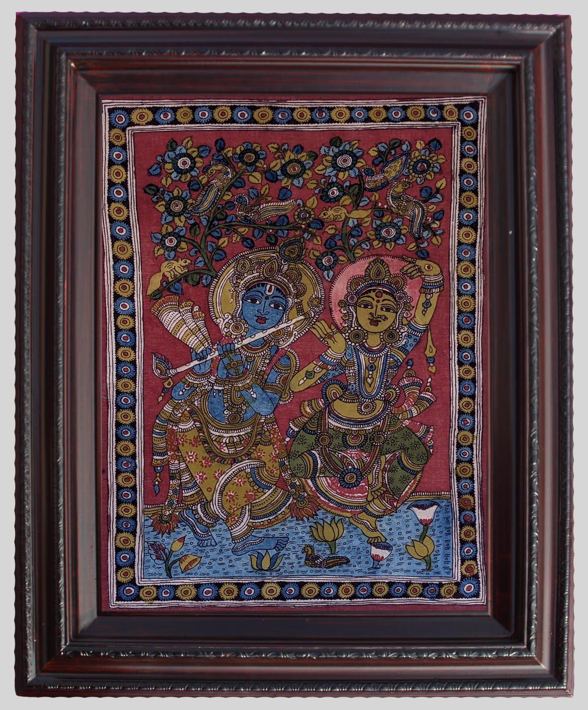 Radha Krsna  Painting in Kallamkari