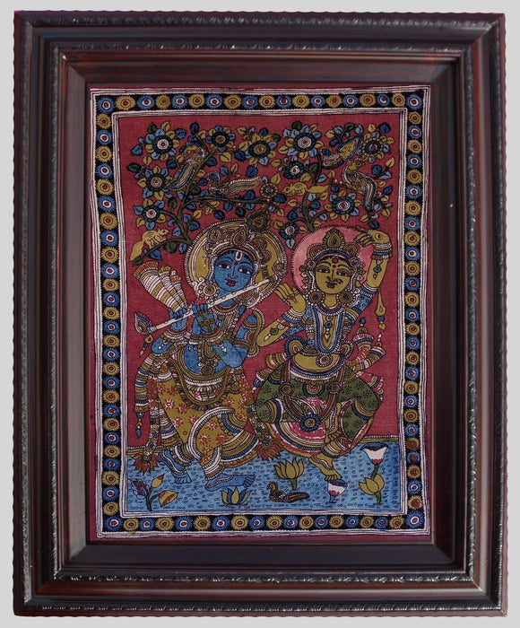 Radha Krsna  Painting in Kallamkari