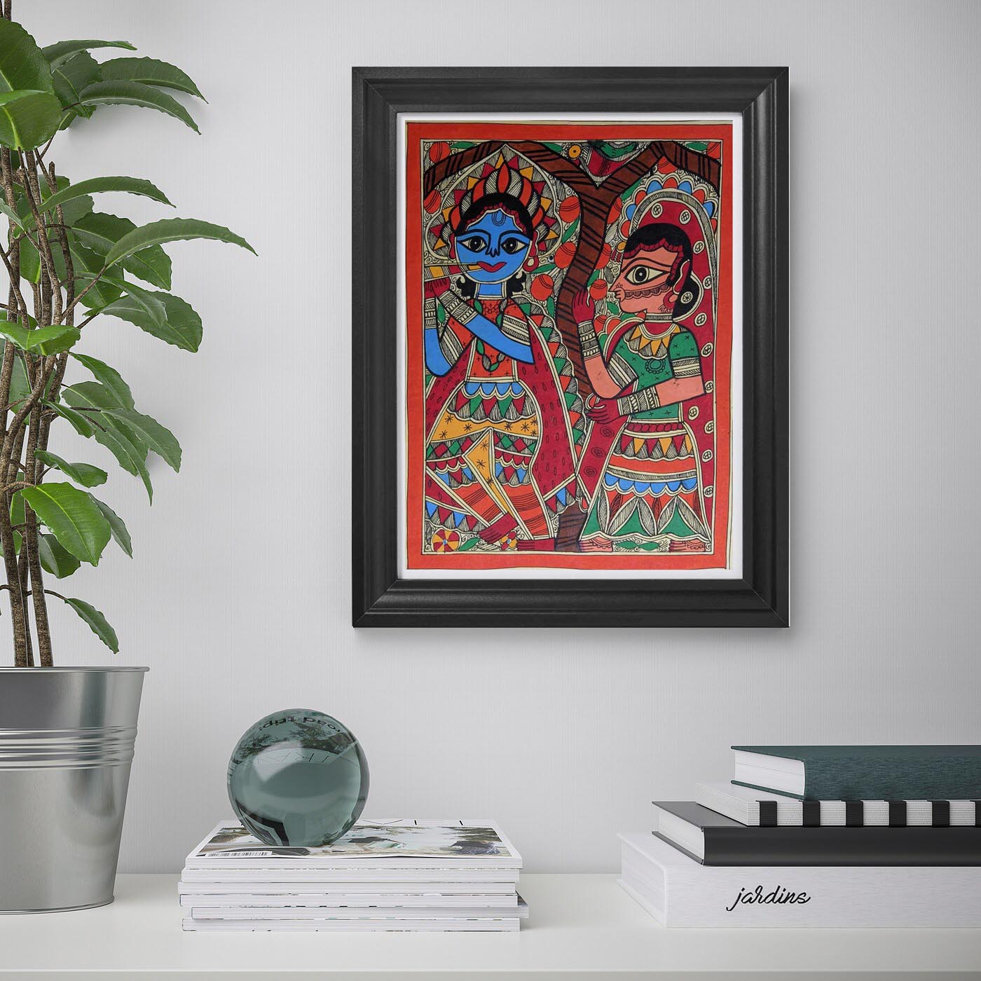 Radha Krsna Madhubani Paintings - 0