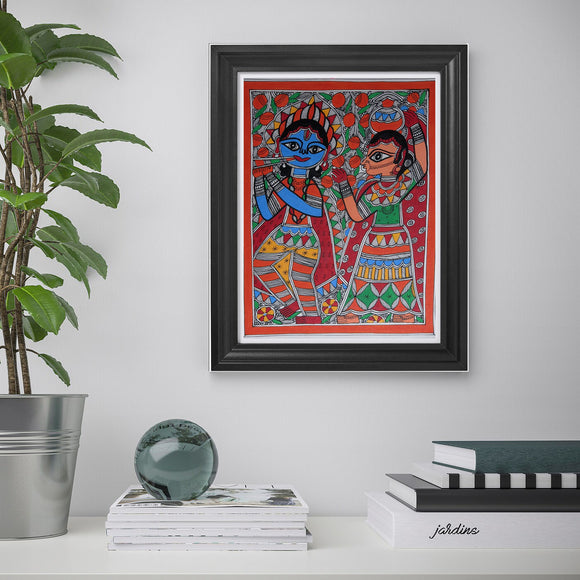 Radha Krsna Style2 Madhubani Paintings