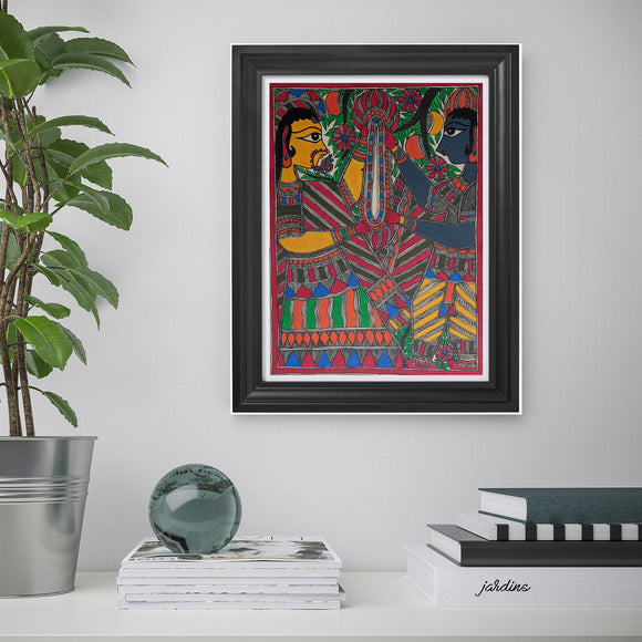 Sita Ram Garland Exchange Madhubani Paintings