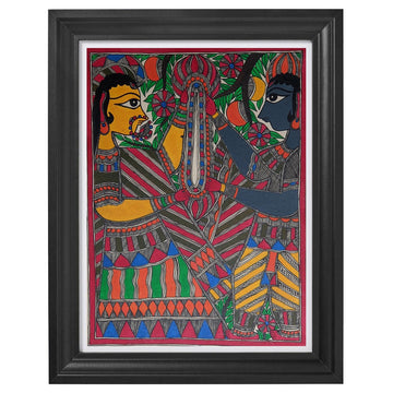 Sita Ram Garland Exchange Madhubani Paintings
