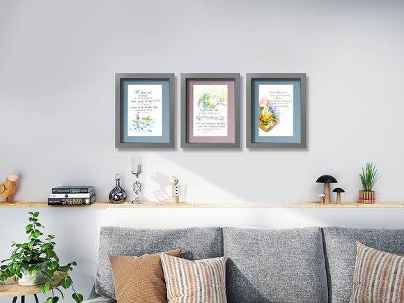 Bhagavad Gita Sloka 2.1 Calligraphy Art